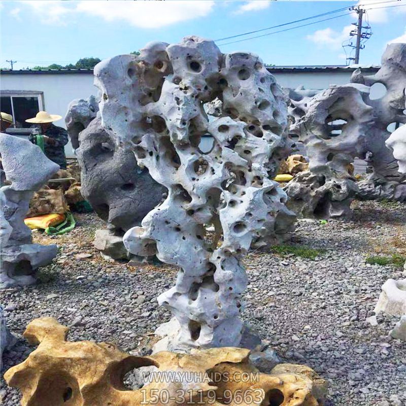 户外景区创意大理石石雕太湖石博鱼网页版