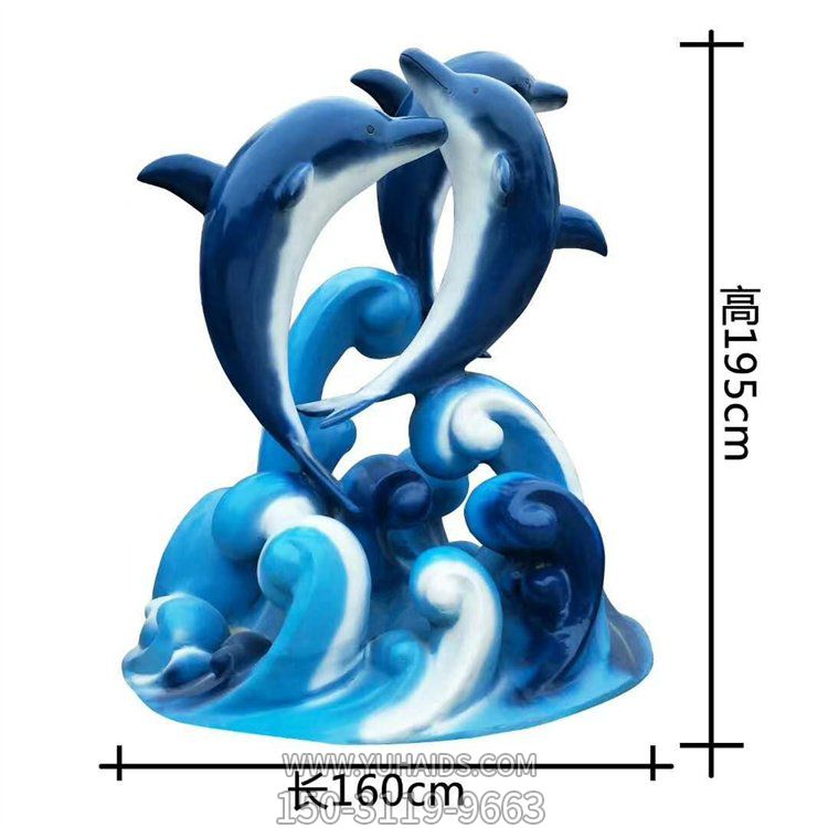 玻璃钢彩绘仿真动物景观海豚博鱼网页版