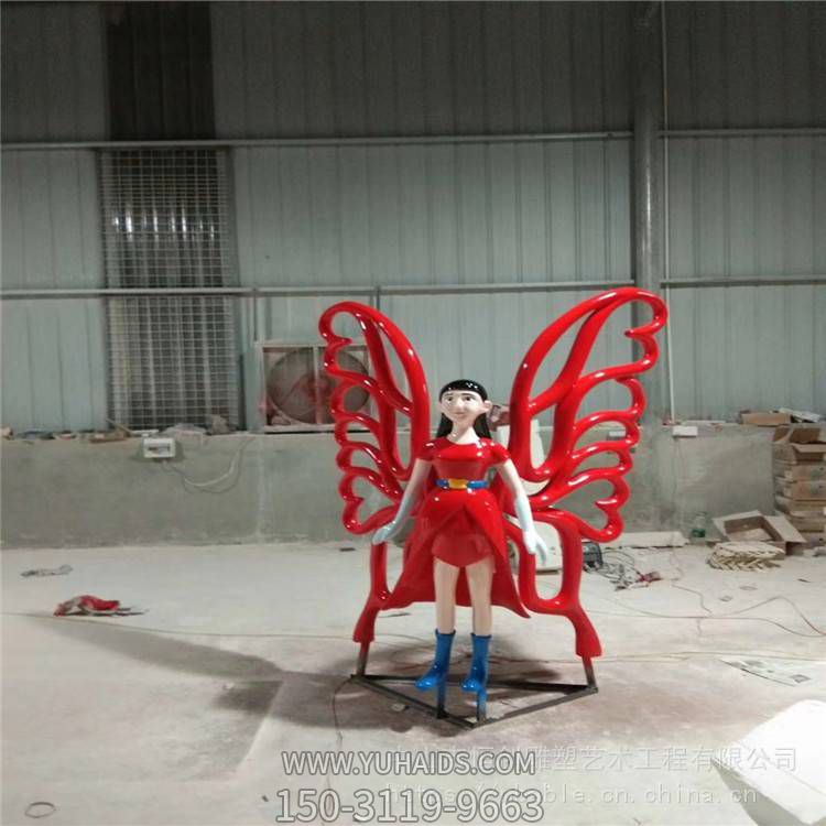 游乐园玻璃钢彩绘花仙子卡通人物博鱼网页版