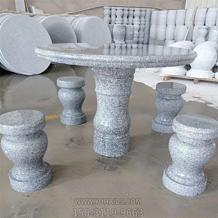 大理石花岗岩家用圆形石桌石凳博鱼网页版摆件