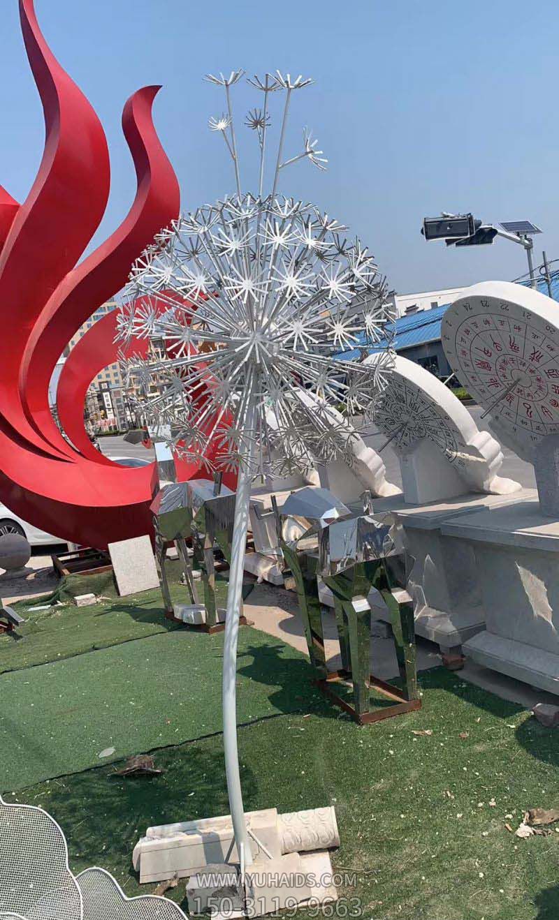 学校公园铁艺不锈钢艺术蒲公英博鱼网页版