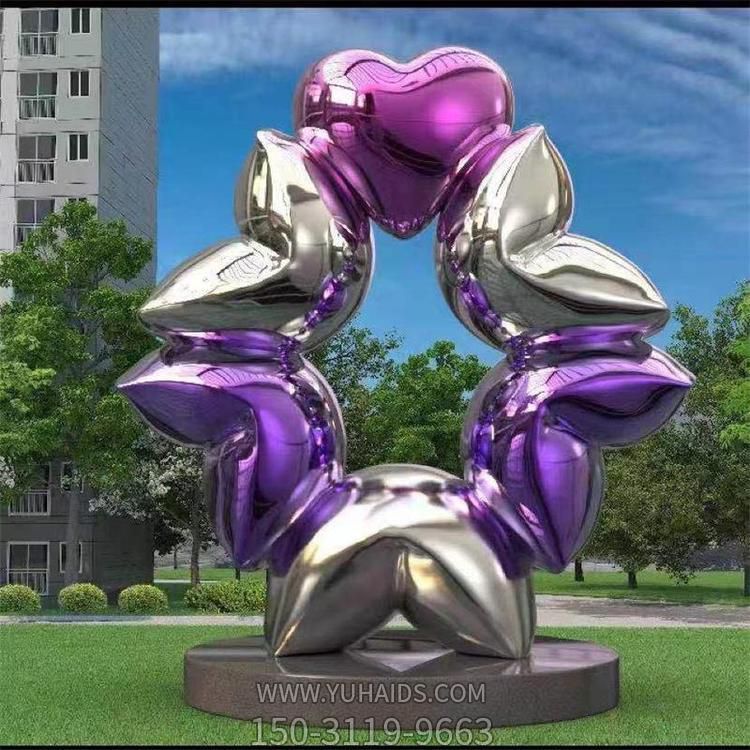 广场户外园林景观创意爱心圆环博鱼网页版