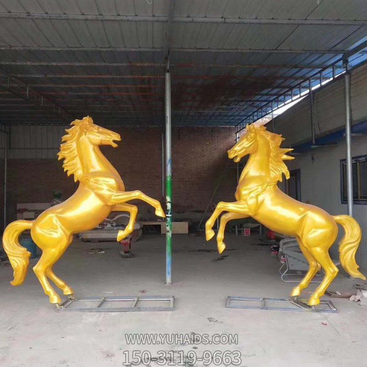 不锈钢园林景观玻璃钢喷漆仿真动物马 博鱼网页版