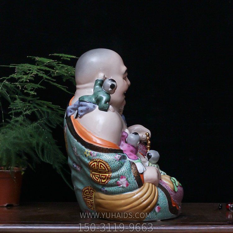 玻璃钢彩绘寺庙摆件弥勒佛博鱼网页版