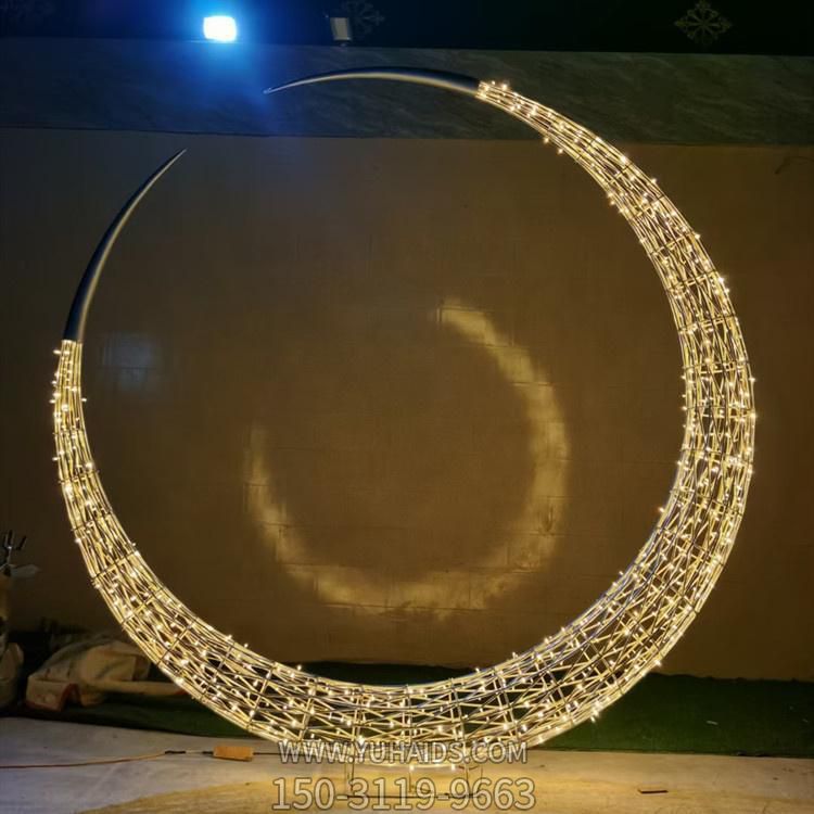 不锈钢镂空创意夜晚照明景观摆件博鱼网页版