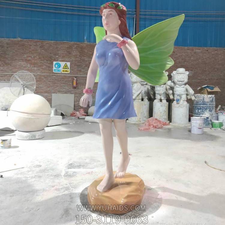 儿童乐园玻璃钢彩绘仙子卡通人物博鱼网页版