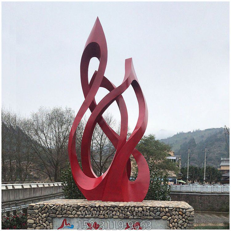 公园广场不锈钢抽象艺术园林大型摆件博鱼网页版