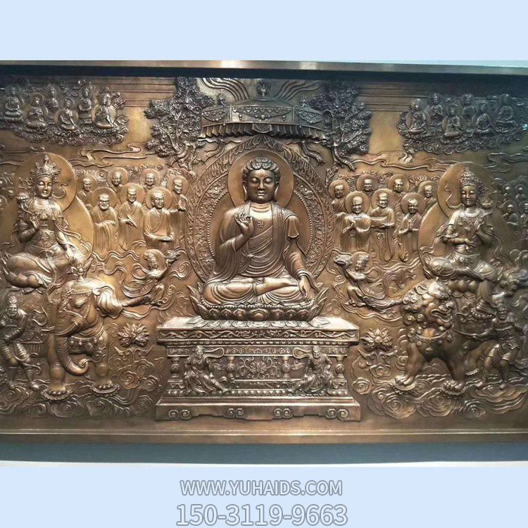 寺院装饰摆放铜壁画鎏金铜钟博鱼网页版