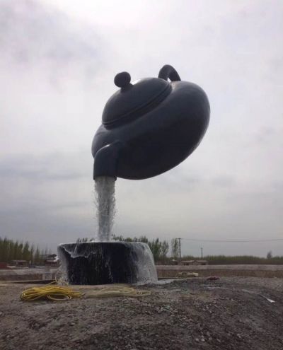 户外大型景观悬空流水玻璃钢天壶博鱼网页版