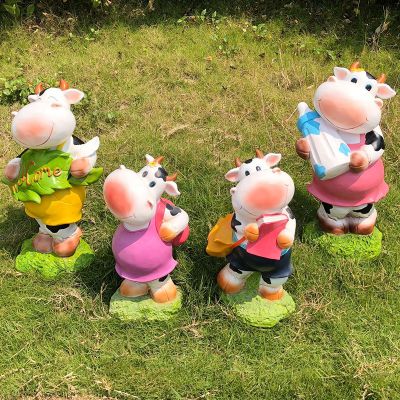 庭院四只玻璃钢卡通牛博鱼网页版