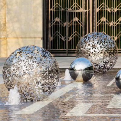 户外会所不锈钢镂空球博鱼网页版