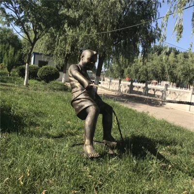 拔河的孩子，玻璃钢仿铜人物博鱼网页版