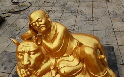 户外广场寺庙不锈钢鎏金烤漆伏虎菩萨十八罗汉博鱼网页版