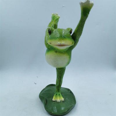 青蛙博鱼网页版-室外玻璃钢一只飞舞的青蛙博鱼网页版