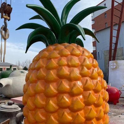 儿童乐园玻璃钢仿真水果菠萝景观博鱼网页版