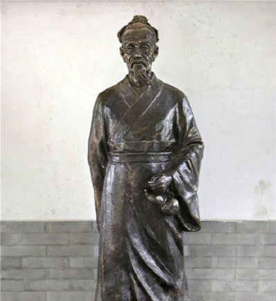 古代名人景观铜雕摆件