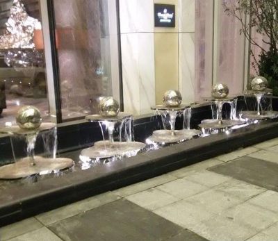 售楼部镜面不锈钢球小喷泉博鱼网页版