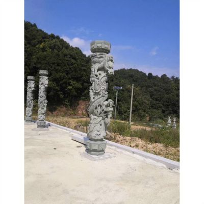 广场户外园林青石石雕盘龙龙柱博鱼网页版