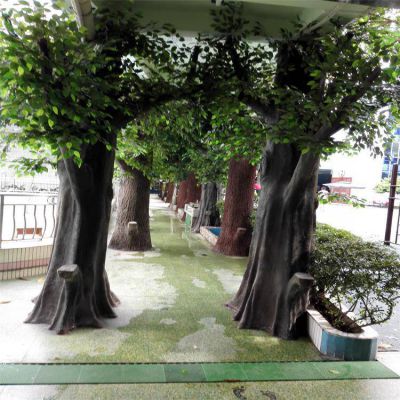 公园装饰摆放树脂仿真树植物景观博鱼网页版