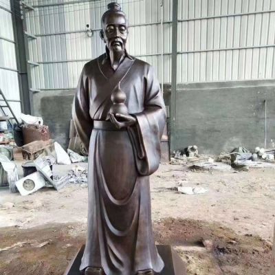 户外园林玻璃钢仿铜古代人物景观博鱼网页版