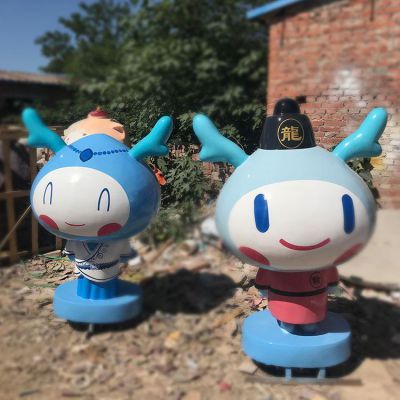 商场网红店铺玻璃钢卡通公仔博鱼网页版