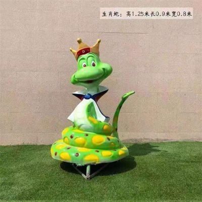 玻璃钢创意十二生肖蛇博鱼网页版