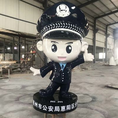 玻璃钢卡通可爱的警察博鱼网页版