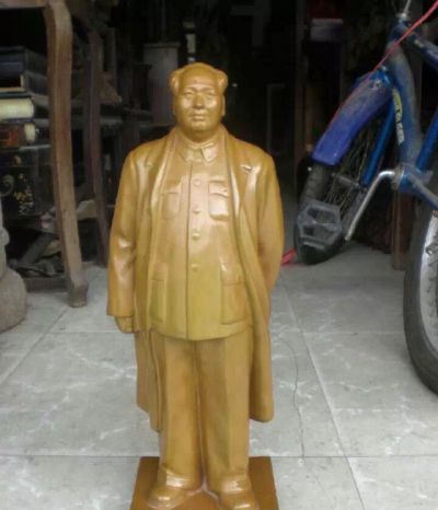 户外玻璃钢喷金鎏金伟人毛泽东博鱼网页版