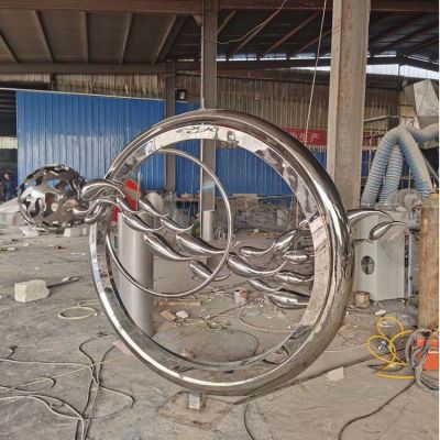 镜面不锈钢创意圆环