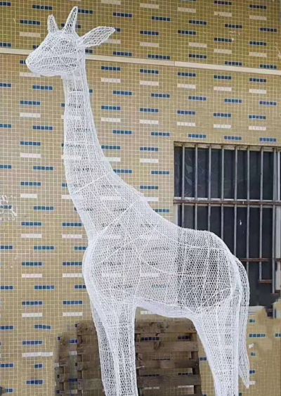 不锈钢户外镂空网格户外园林大型抽象动物博鱼网页版