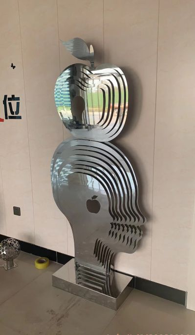 商场室内不锈钢头顶苹果镜面景观博鱼网页版