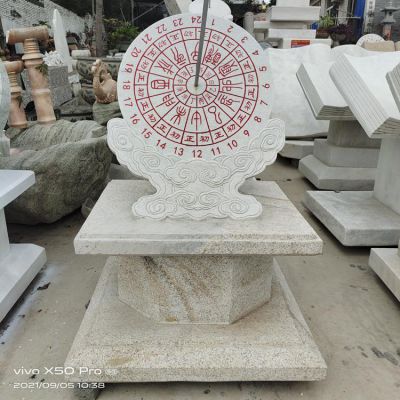 汉白玉花岗岩仿古校园景区摆件日晷博鱼网页版