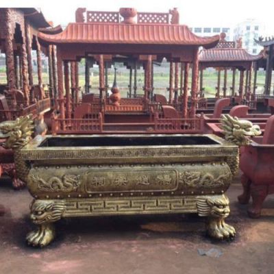 寺庙大型铜雕祈福香炉博鱼网页版