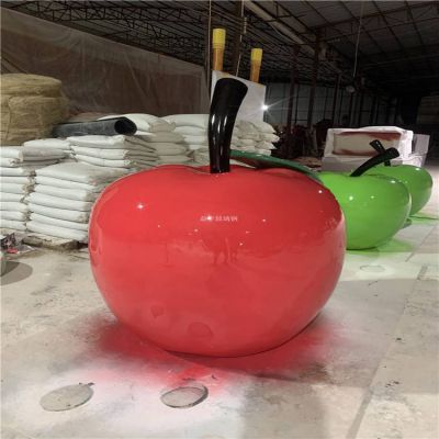 生态园玻璃钢红苹果博鱼网页版景观摆件