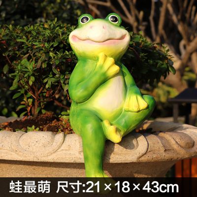 庭院彩绘玻璃钢青蛙博鱼网页版