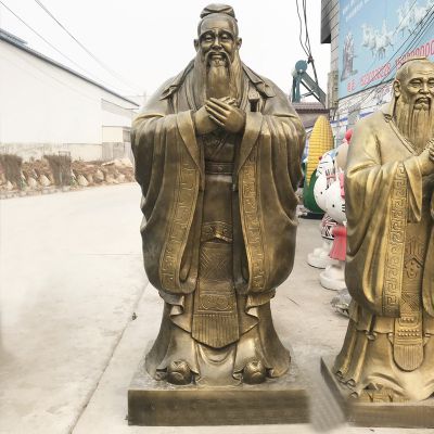 中国历史名人孔子玻璃钢仿铜博鱼网页版