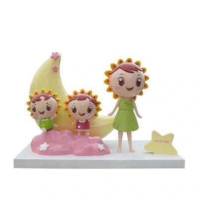 玻璃钢彩绘商场美陈摆件卡通人物博鱼网页版