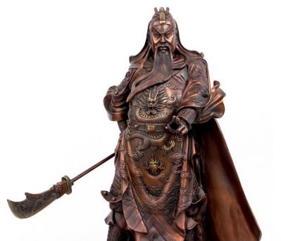 景区寺庙大型铜雕拿刀的关公博鱼网页版