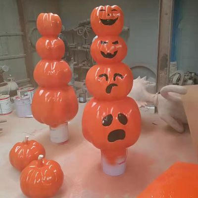 户外园林玻璃钢卡通搞怪南瓜博鱼网页版