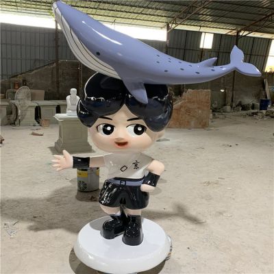 商场室内装饰景观摆放大型玻璃钢卡通公仔人物博鱼网页版