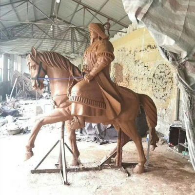 古代铜雕骑马的将军博鱼网页版