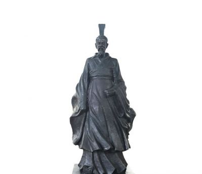 屈原博鱼网页版-观光景区摆放铸造青铜爱国诗人屈原博鱼网页版