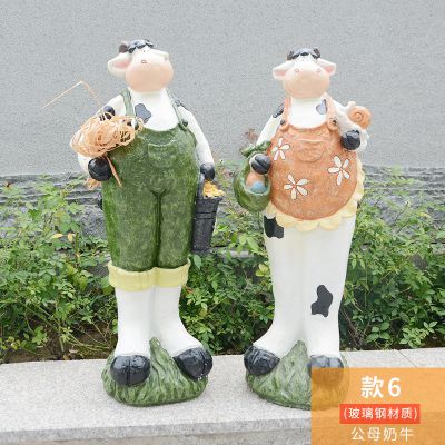 动物园一对公母奶牛玻璃钢牛博鱼网页版