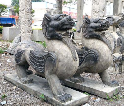 庭院青石石雕神兽貔貅博鱼网页版
