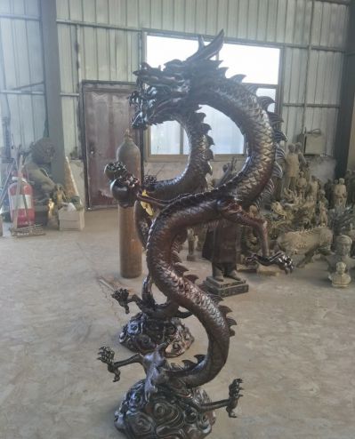 公园景区户外不锈钢仿铜飞龙博鱼网页版