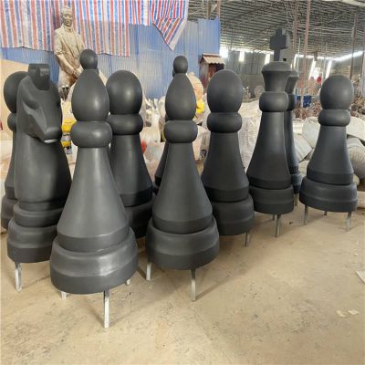 公园摆放玻璃钢大型跳棋博鱼网页版