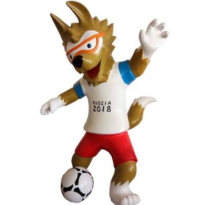 玻璃钢卡通体育足球吉祥物公仔博鱼网页版