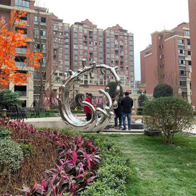 户外园林不锈钢创意海浪浪花博鱼网页版