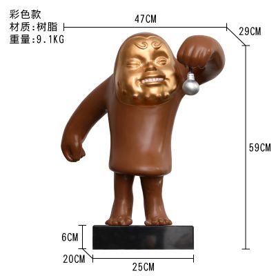 酒店大堂创意孙悟空摆件样板房会所人物玻璃钢博鱼网页版
