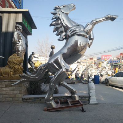 园林大型不锈钢动物景观城市地标摆件